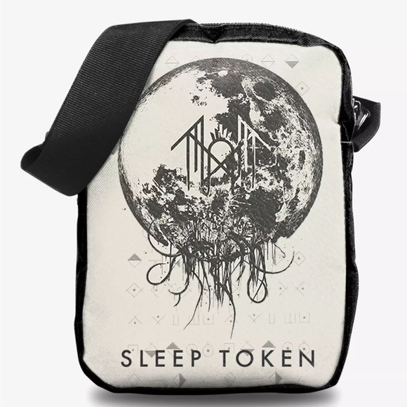 Sleep Token Take Me Back To Eden White Athletic Crossbody Bag‎ Hot Topic - Picture 1 of 3